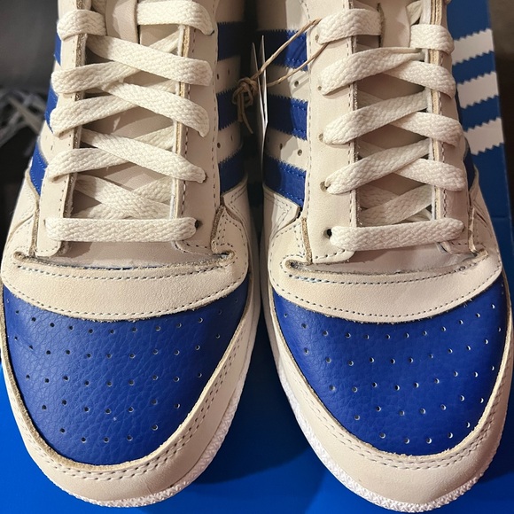 Adidas Originals Top Ten RB High basketball sneakers in Cream Blue - Picture 7 of 7